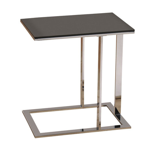 WHI 501-410 Mod Accent Table in Chrome and Black