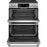 GE Cafe CCES750P2MS1 30" Slide-In Front Control Radiant and Convection Double Oven Range Stainless Steel