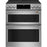 GE Cafe CCES750P2MS1 30" Slide-In Front Control Radiant and Convection Double Oven Range Stainless Steel