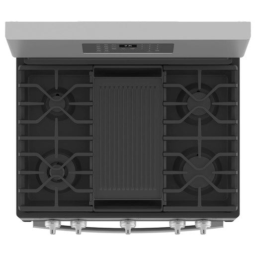 GE Profile PCGB935YPFS 30" Gas Range with No-Preheat Air Fry Stainless Steel