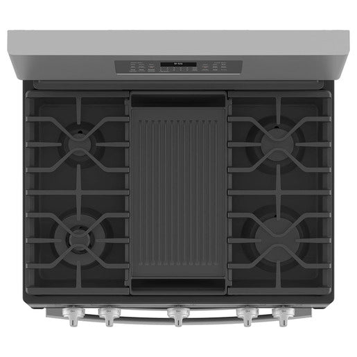 GE Profile PCGB965YPFS 30" Double Oven Gas Range with No-Preheat Air Fry Stainless Steel