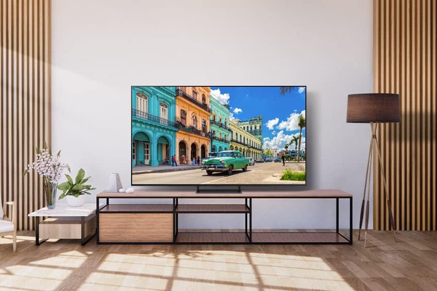 SAMSUNG 83-Inch Class OLED 4K S90C Series Quantum HDR, Object Tracking Sound Lite, Ultra Thin, Q-Symphony 3.0, Gaming Hub, Smart TV with Alexa Built-in - OPEN BOX 10/10 Condition (QN83S90CAEXZC)