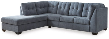 Marleton 2-Piece Sectional with LHF Chaise - Denim
