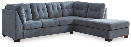 Marleton 2-Piece Sectional with RHF Chaise - Denim