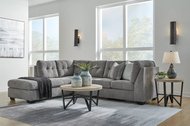 Marleton 2-Piece Sectional with LHF Chaise - Gray