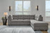 Marleton 2-Piece Sectional with RHF Chaise - Gray