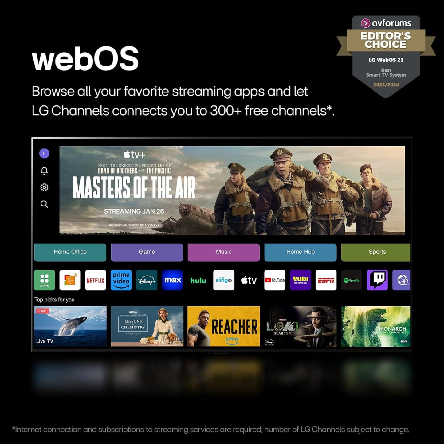 LG 55-inch 4K UHD smart TV 55UT7570PUB
