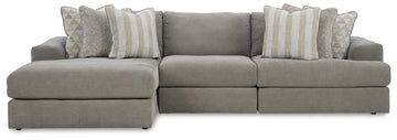 Avaliyah 3-Piece Sectional with LHF Chaise - Ash