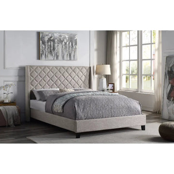 Briar Upholstered Platform Bed 5832BE Mazin