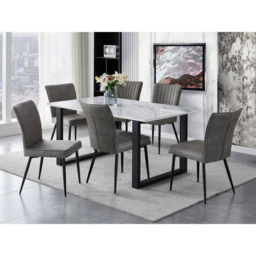 Leander 7 pc Dining Set 5915 - Mazin