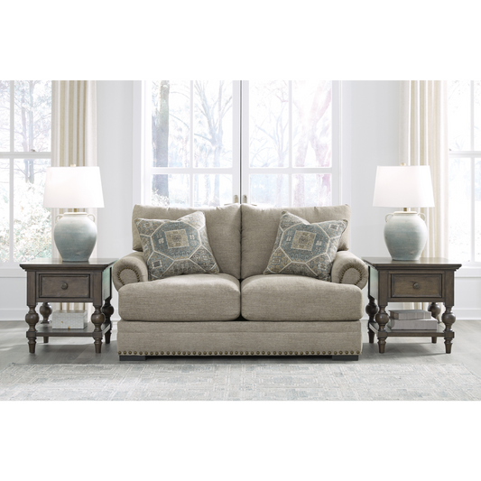 Galemore Loveseat in Quarry