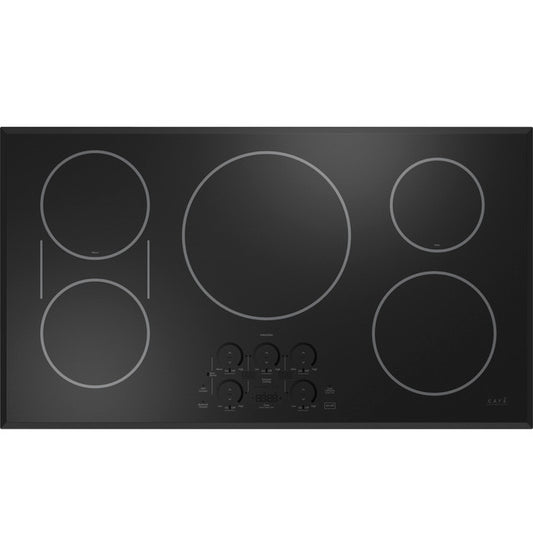 GE Cafe CHP90361TBB Series 36" Built-In Touch Control Induction Cooktop in Black