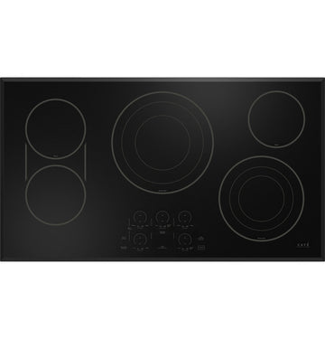 GE Cafe CEP90361TBB 36" Touch-Control Electric Cooktop in Black