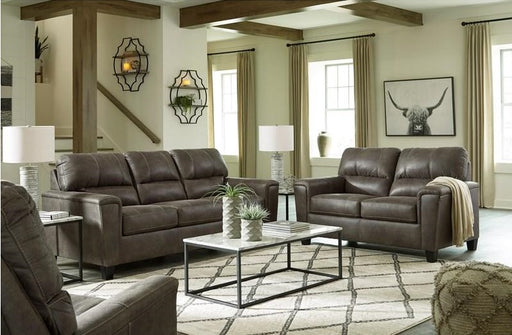 Navi Sofa and Loveseat Set - Smoke Color