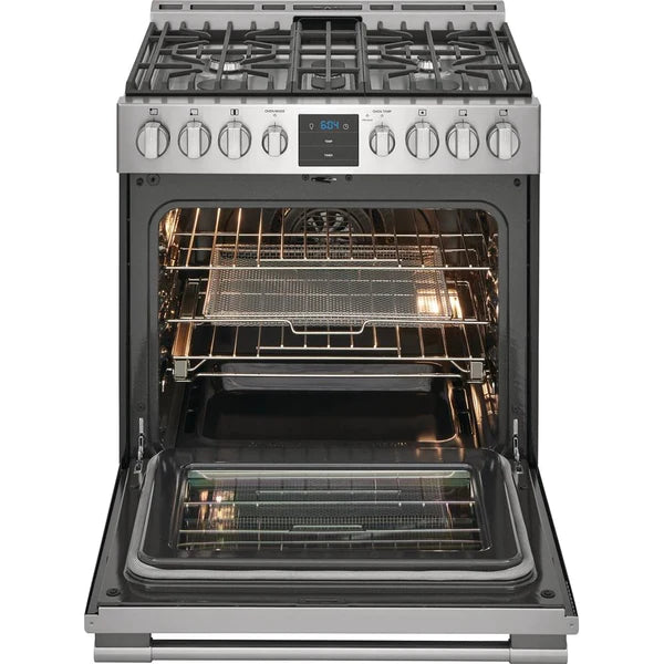 Frigidaire Professional PCFG3080AF 30-inch Freestanding Gas Range with Air Fry Technology