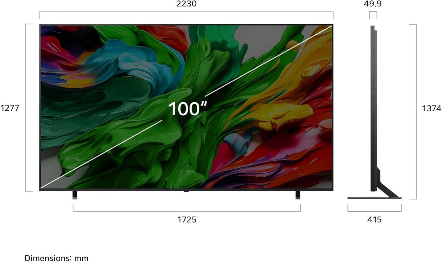 LG 100-Inch QNED85 Mini LED QNED Evo 4K Smart TV-100QNED85AUA