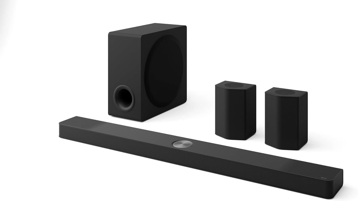 LG S95TR 9.1.5 ch. Soundbar with Wireless Dolby Atmos, Rear Surround Speakers Included, Triple Up-Firing Channels, Wow Orchestra, WOWCAST Built-in (S95TR, 2024)