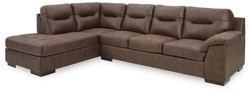Maderla 2-Piece Sectional with LHF Chaise - Walnut