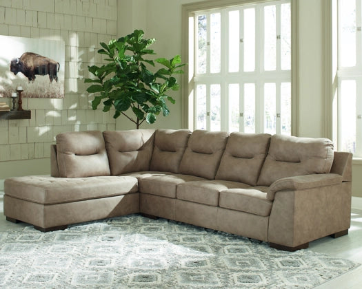 Maderla 2-Piece Sectional with LHF Chaise - Pebble