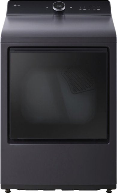 LG DLEX8600BE 7.3 cu. ft. Ultra Large Capacity Rear Control Electric Dryer with LG EasyLoad™ Door, AI Sensing and TurboSteam™