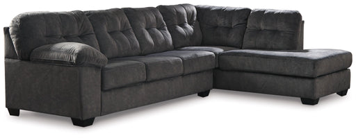 Accrington 2-Piece Sectional with RHF Chaise -Granite