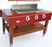 Caliber CRG60R-N Rockwell 60" Powder coated Red Free Standing Natural Gas Social Grill with Hardwood Stand