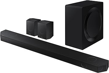 Samsung HW-Q990D/ZC Soundbar with 11.1.4ch, Subwoofer, Wireless Dolby Atmos, Q-Symphony, Active Voice Amplifier, Game Mode Pro, Airplay, Built-in Voice Assistant -Open Box (10/10 Condition)