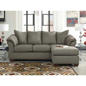 Ashley Darcy Reversible Sofa Chaise in Cobblestone Furniture