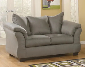 Ashley Darcy Loveseat in Cobblestone | Brampton Furniture Store