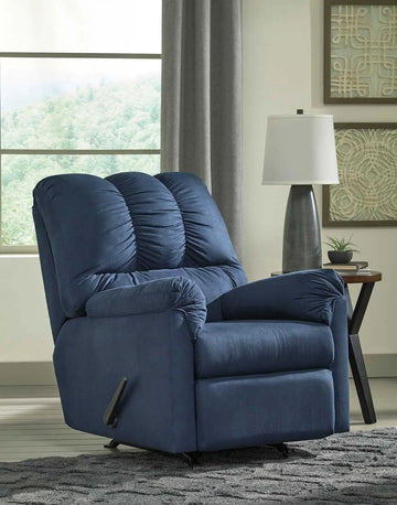 Ashley Darcy Rocker Recliner in Blue | Brampton Furniture Store