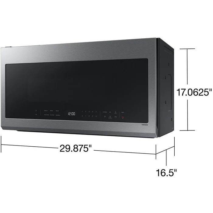 Samsung ME21DG6300SRAC 2.1 cu.ft Over the Range Microwave with Finger Print Resistant Finish