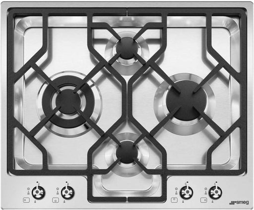 Smeg PGFU24X2 24" Stainless Steel Gas Cooktop