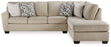 Decelle 2-Piece Sectional with RHF Chaise - Putty