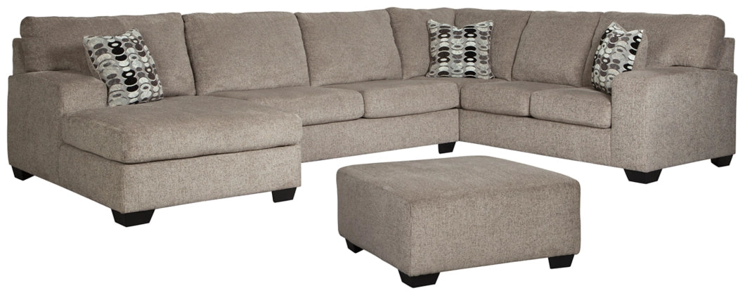 Ballinasloe 3-Piece Sectional with Ottoman - LHF Chaise