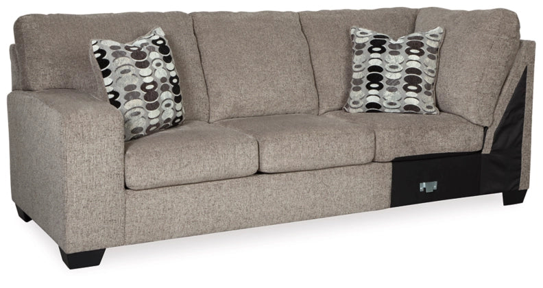 Ballinasloe 3-Piece Sectional with Ottoman - RHF Chaise