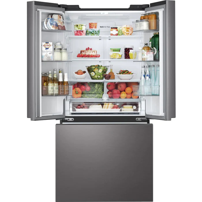 LG LF25S6200D 25 cu. ft. French 3-Door Standard-Depth Refrigerator with Single Ice Maker in Black Stainless Steel