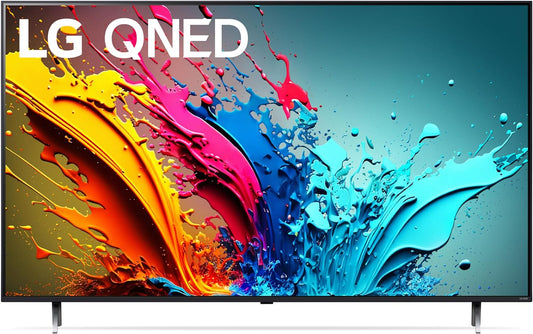 LG 65-Inch QNED85 (QLED + NanoCell) Quantum Dot NanoCell 4K Smart TV - α8 AI Processor 4K, Alexa Built-in, 120Hz Refresh Rate, HDMI 2.1, FreeSync, VRR, WebOS 24, Magic Remote (65QNED85TUA, 2024)