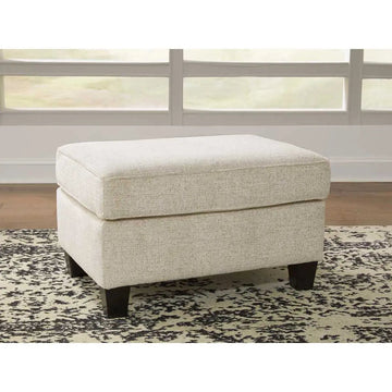 Ashley Abinger Accent Ottoman in Natural | Brampton Furniture Store
