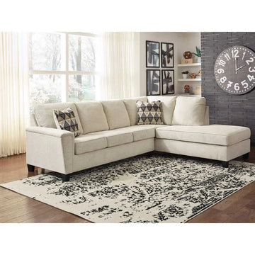 Ashley Abinger 2 Piece RFH Sectional with Chaise in Natural Furniture