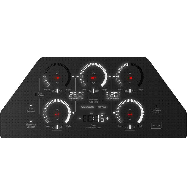 GE Cafe CHP90361TBB Series 36" Built-In Touch Control Induction Cooktop in Black