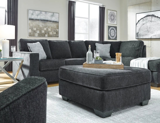 Altari 2-Piece Sectional with Ottoman LHF Chaise - Navy Blue