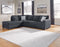 Altari 2-Piece Sectional with Ottoman LHF Chaise - Navy Blue