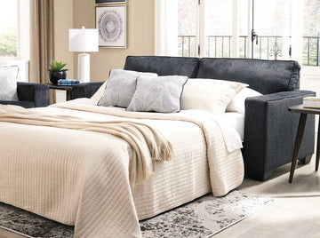 Ashley Altari Fabric Queen Sofa Bed in Slate | Brampton Furniture Store