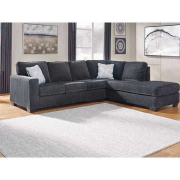 Ashley Altari 2 Piece RFH Chaise Sectional in Slate | Brampton Furniture Store
