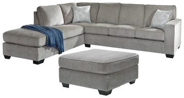 Altari 2-Piece Sectional with Ottoman LHF Chaise - Grey