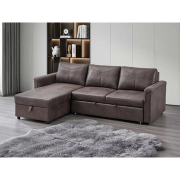 9075 Sofa Bed in Brown I.F.Furniture