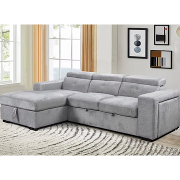 9080 Sofa Bed Sectional in Grey I.F.Furniture