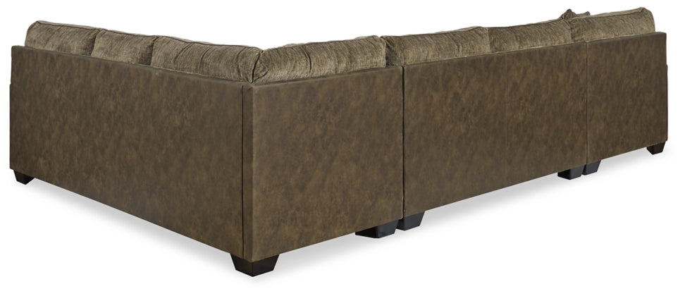 Abalone 3-Piece Sectional with RHF Chaise