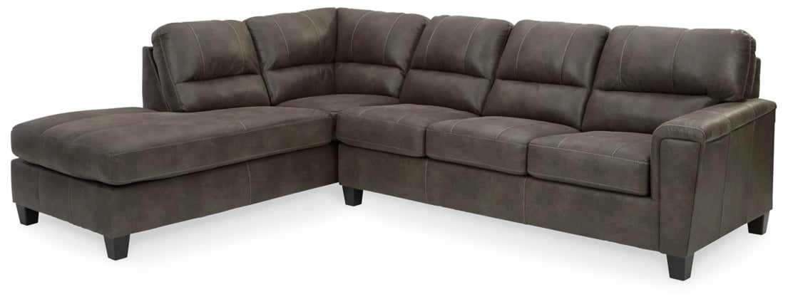 Navi 2-Piece Sectional with LHF Chaise - Smoke