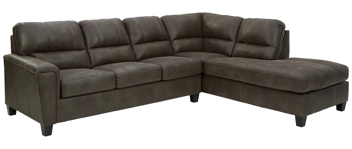 Navi 2-Piece Sleeper Sectional with Chaise - Right-arm facing chaise